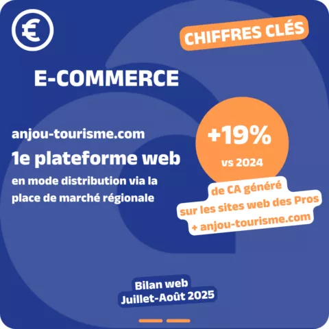 E-commerce, anjou-tourisme.com, 1e plateforme web en mode distribution via la place de marché régionale